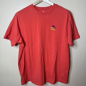 Tommy Bahama Relax Shirt Mens XL Red Crewneck Short Sleeve Graphic Tee New